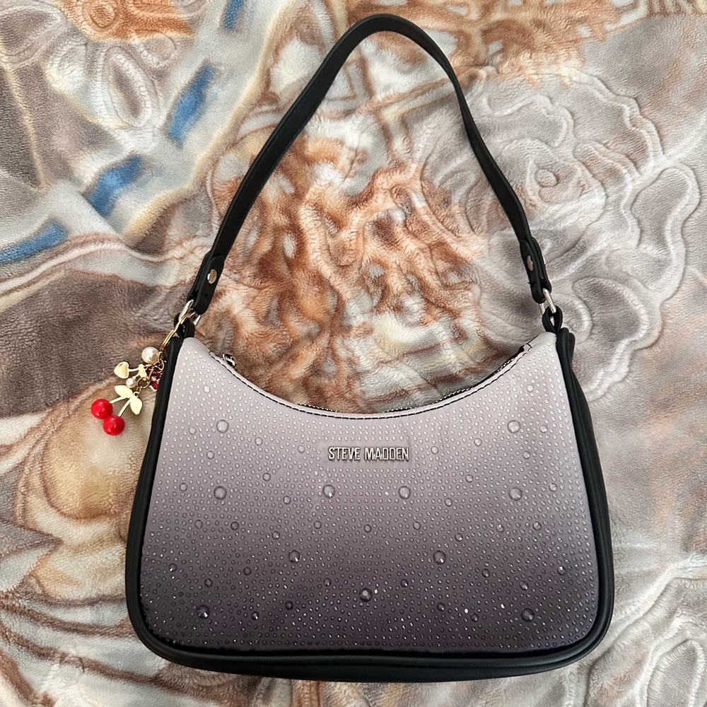 Steve Madden Ombre Black and Gray Shoulder Bag